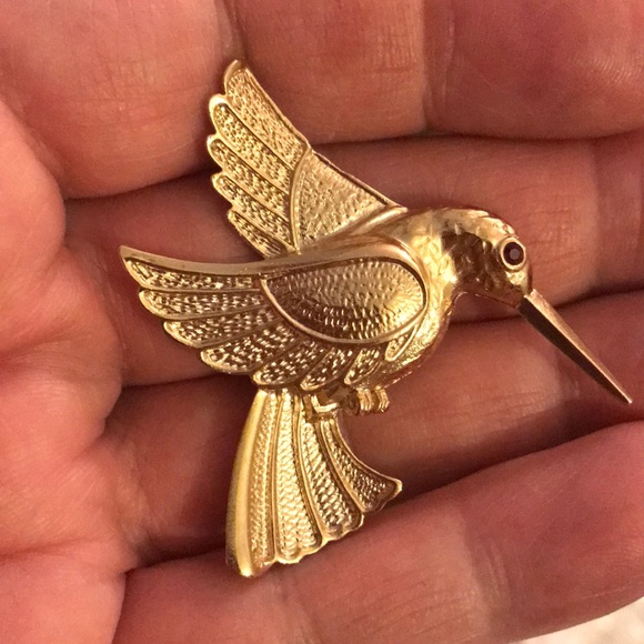 Vintage flying bird brooch - Picture 2 of 4